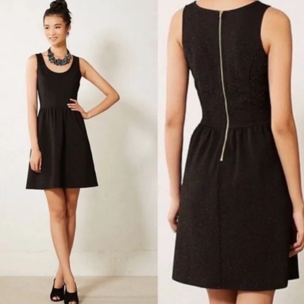Anthropologie HD in Paris Black Starry Night Dress Size Small